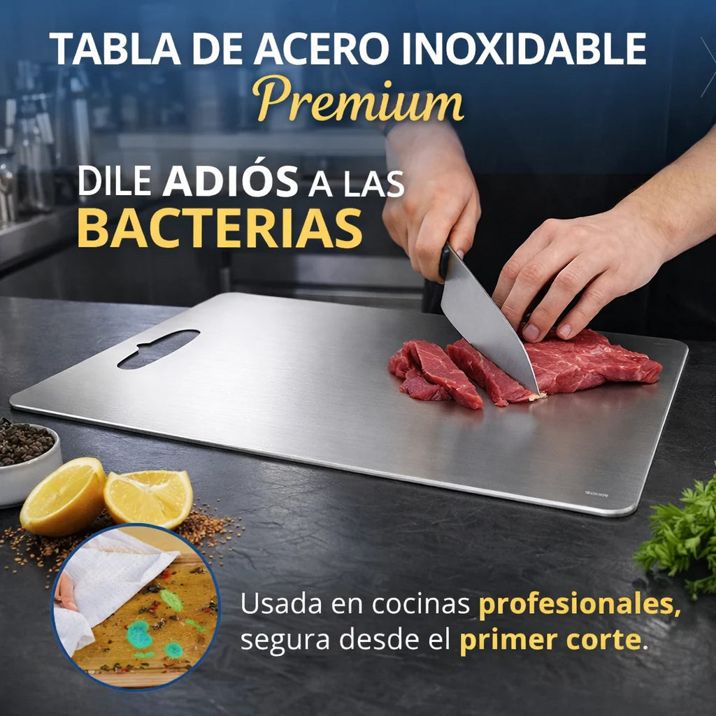 TABLA DE PICAR EN ACERO INOXIDABLE