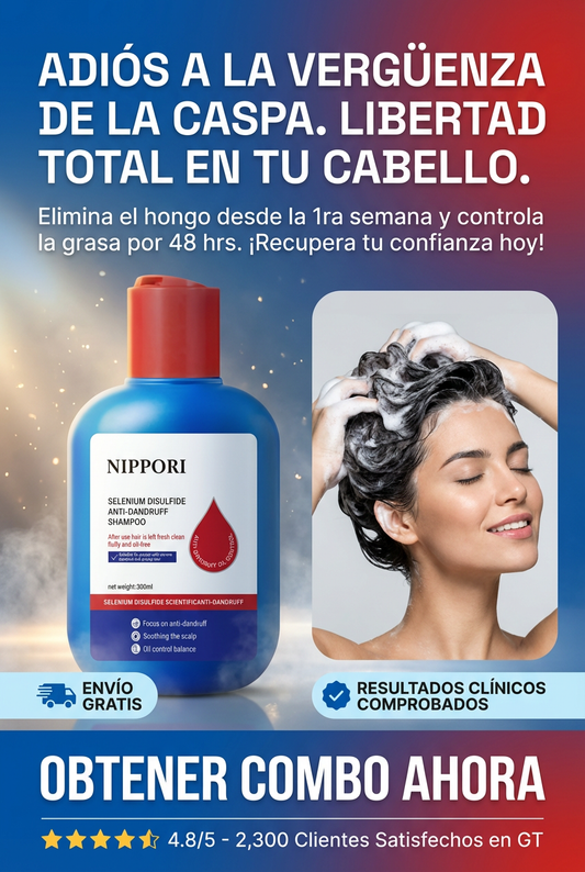 Champú anticaspa Nippori | 🔥 ¡OFERTA 2X1 SOLO POR HOY! 🔥